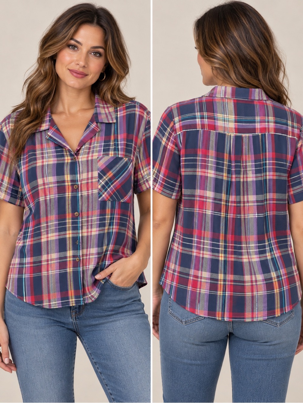 HABERDASHERY plaid shirt.